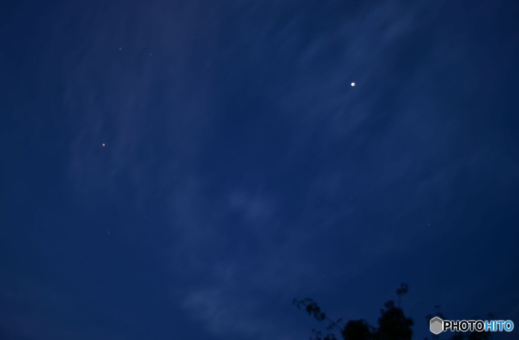 夜明け前の東の空