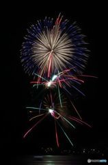 古い写真から　　　花火.