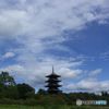 初秋の空と塔