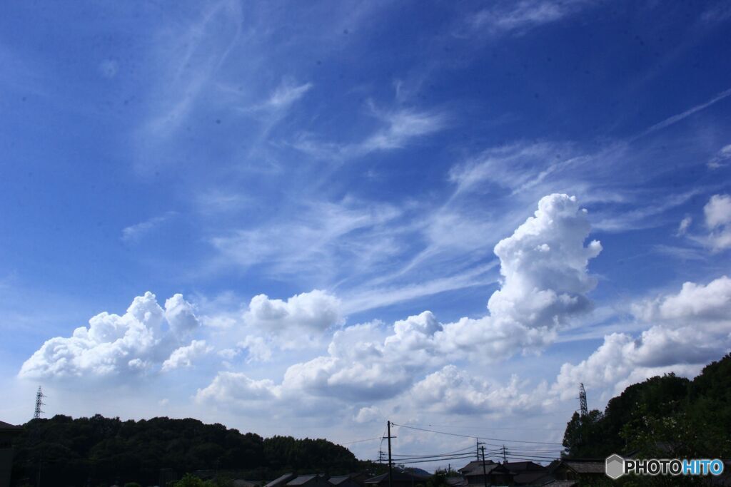 流れる雲・沸き立つ雲