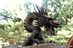 手水舎の龍