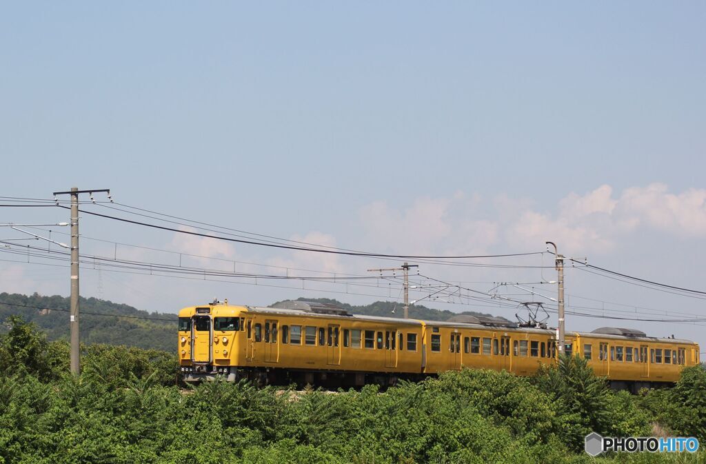 115系　D-09編成　下り普通列車