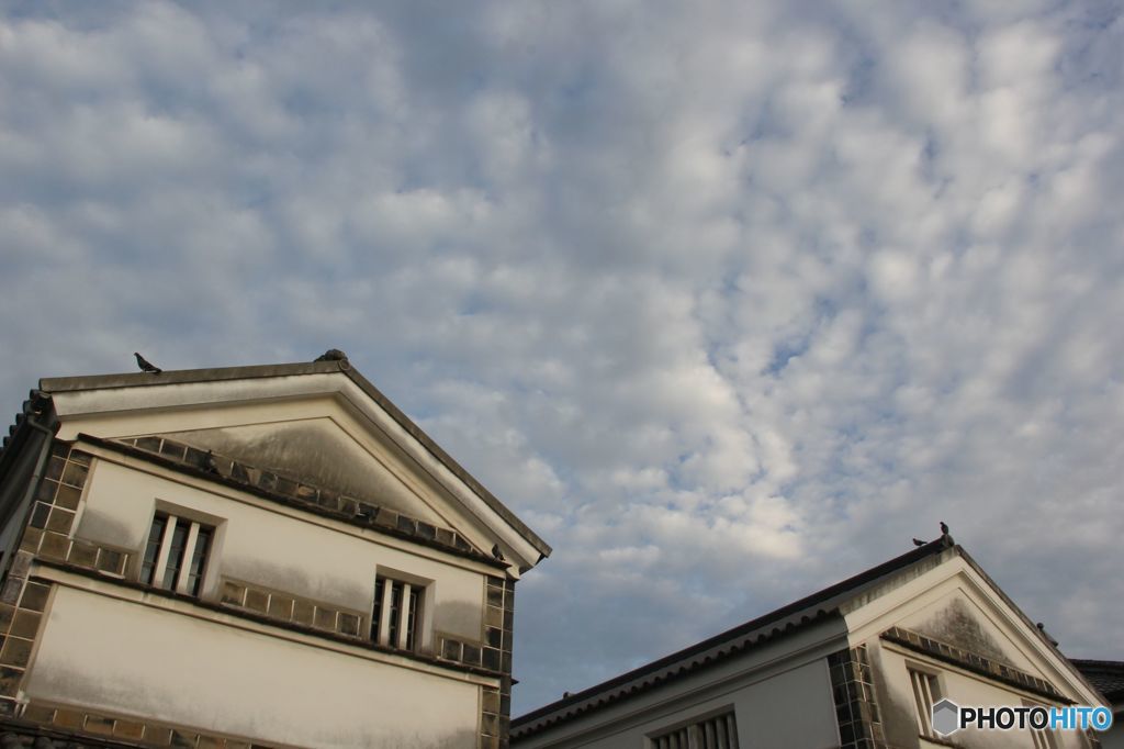 朝のふんわり雲