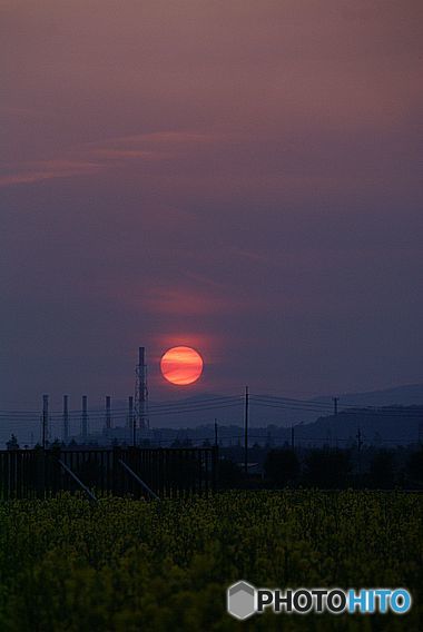 夕日落ちるとき
