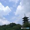 夏雲と塔
