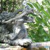 神社探訪　惣社八幡宮　手水舎の水の出口