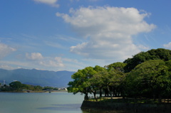 秋の空に