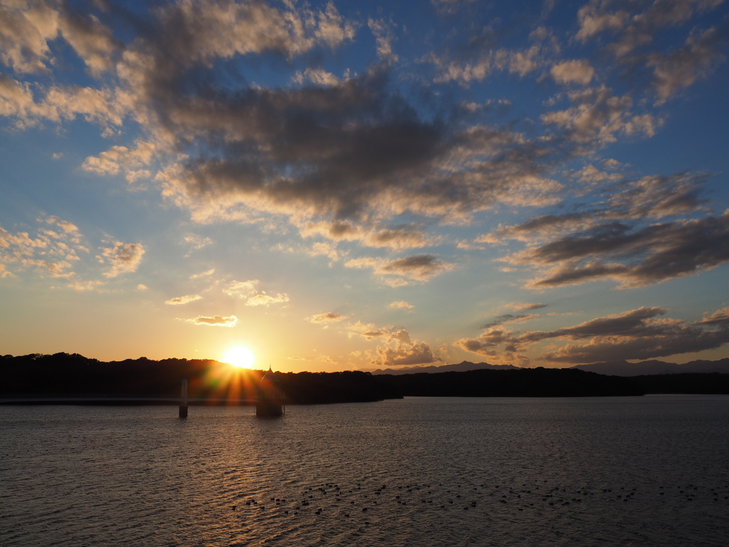 夕日