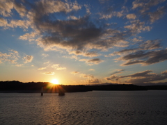 夕日
