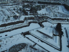 雪の五稜郭