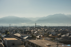 甲府市の朝