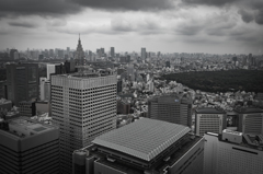 曇天の東京