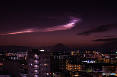 H2Aロケットの夜光雲