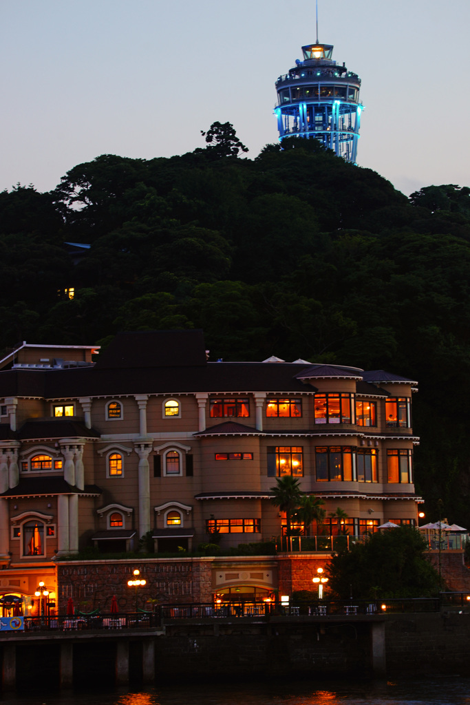 夏の江の島夕景 ①