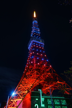 オレンジとブルーのイルミネーション～東京タワー～②