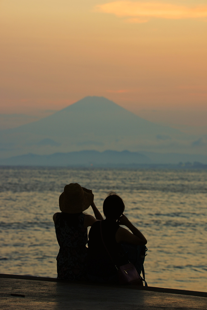 夕暮れの富士山が拝めたら...ラッキーだよね ③