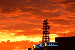 台風一過の夕焼け  DSC_2792