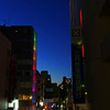 夜明け前のレインボー
