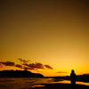夕暮れのシルエット