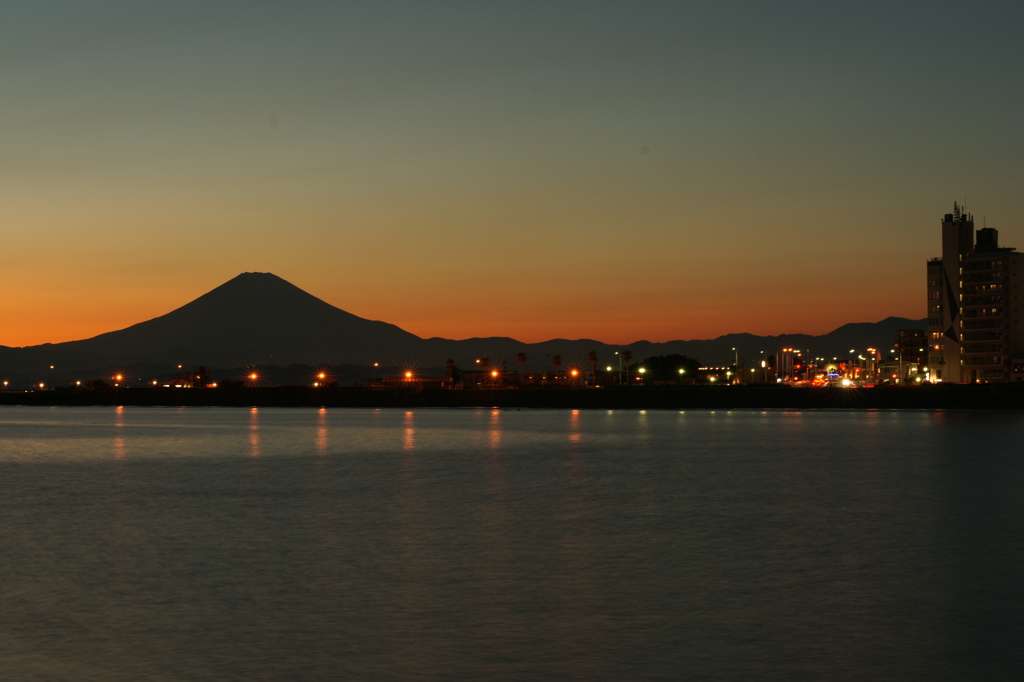 綺麗な夕日に間に合わない 2016 1/13 DSC02153