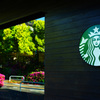 スタバでツツジのリフレクション