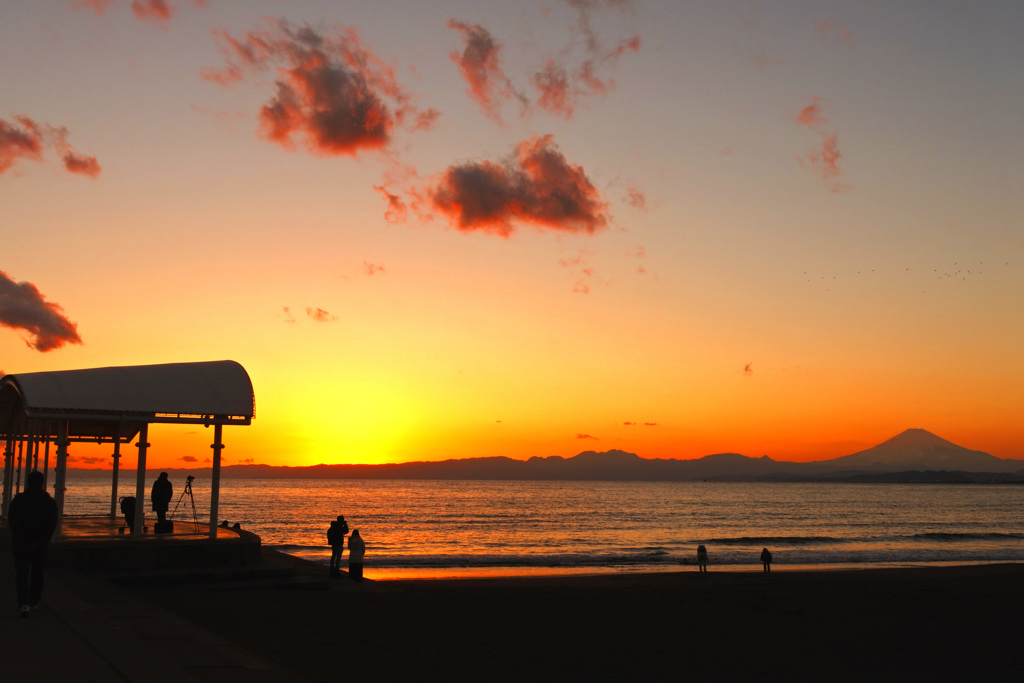 湘南の夕景～落陽～