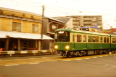 夕刻の江ノ電 ⑪