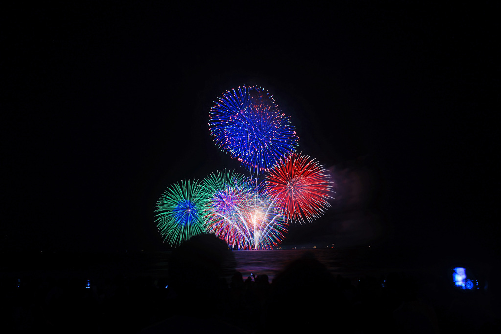 鎌倉 由比の浜辺で華愛でる ①