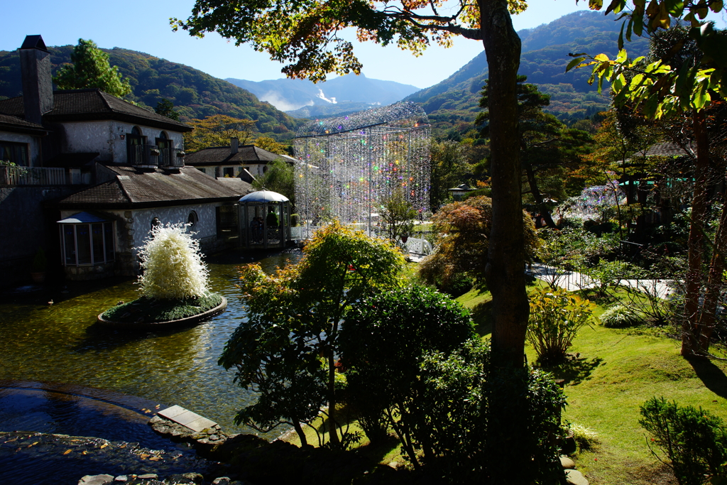 煌く箱根の光の中で～箱根ガラスの森美術館～