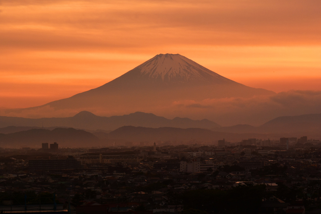 富士の夕景 ⑥