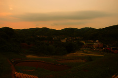 湘南の棚田で観た夕景 ④