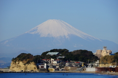 立春の富士山