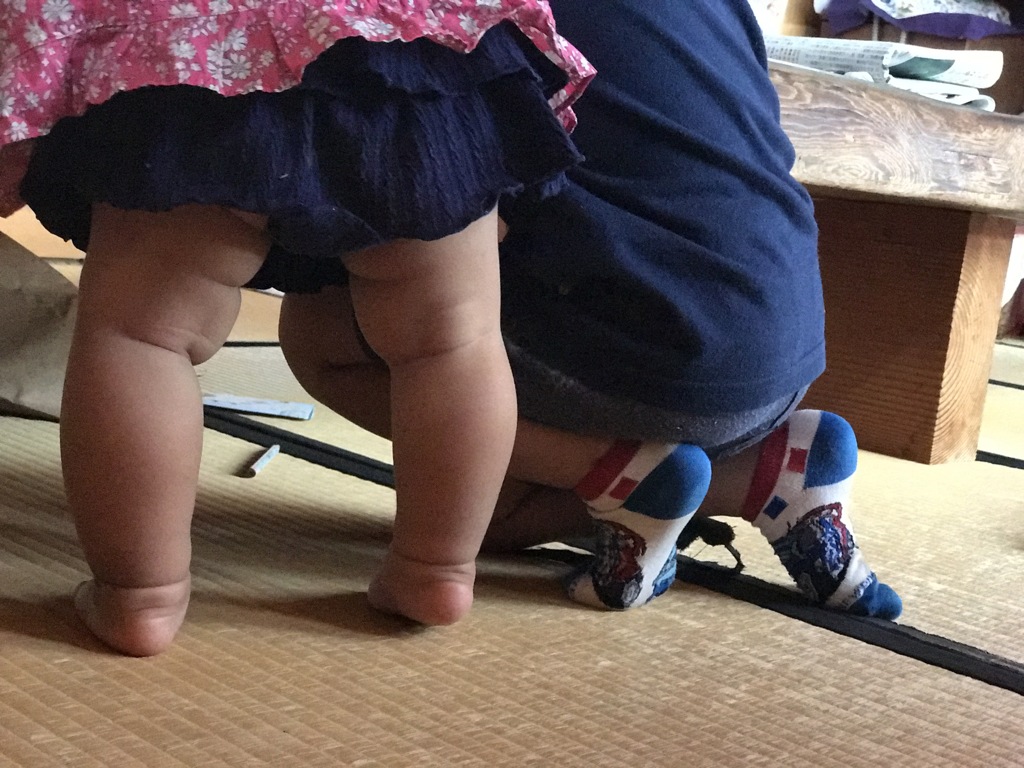 大地を踏ん張つて