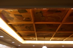 京都宮脇賣扇庵の絵天井