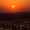 散居村の夕景