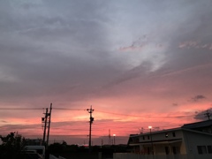 いつかの夕方の空