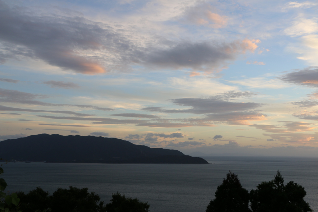 道の駅河野の夕景（2015/07/13）＝敦賀半島・立石岬＝