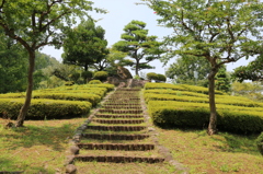 味真野苑－比翼の丘の登り階段