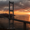 来島海峡の夜明け