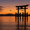 夜明け前の色