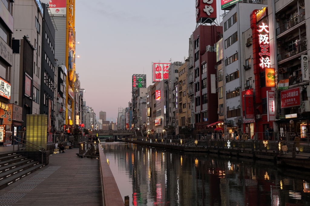 大阪街風景を撮ってみた－道頓堀川沿い３