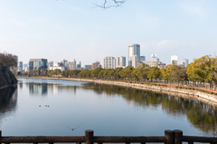 大阪街風景を撮ってみた－大阪城北外堀風景