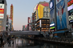 大阪街風景を撮ってみた－道頓堀川沿い２