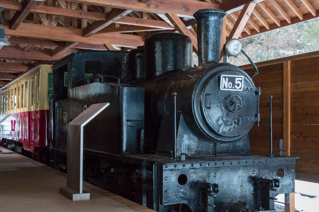 尾小屋鉄道５号蒸気機関車（西尾八景より）