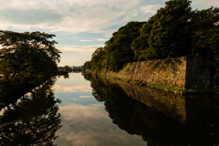 中堀夕景（彦根城めぐりより）