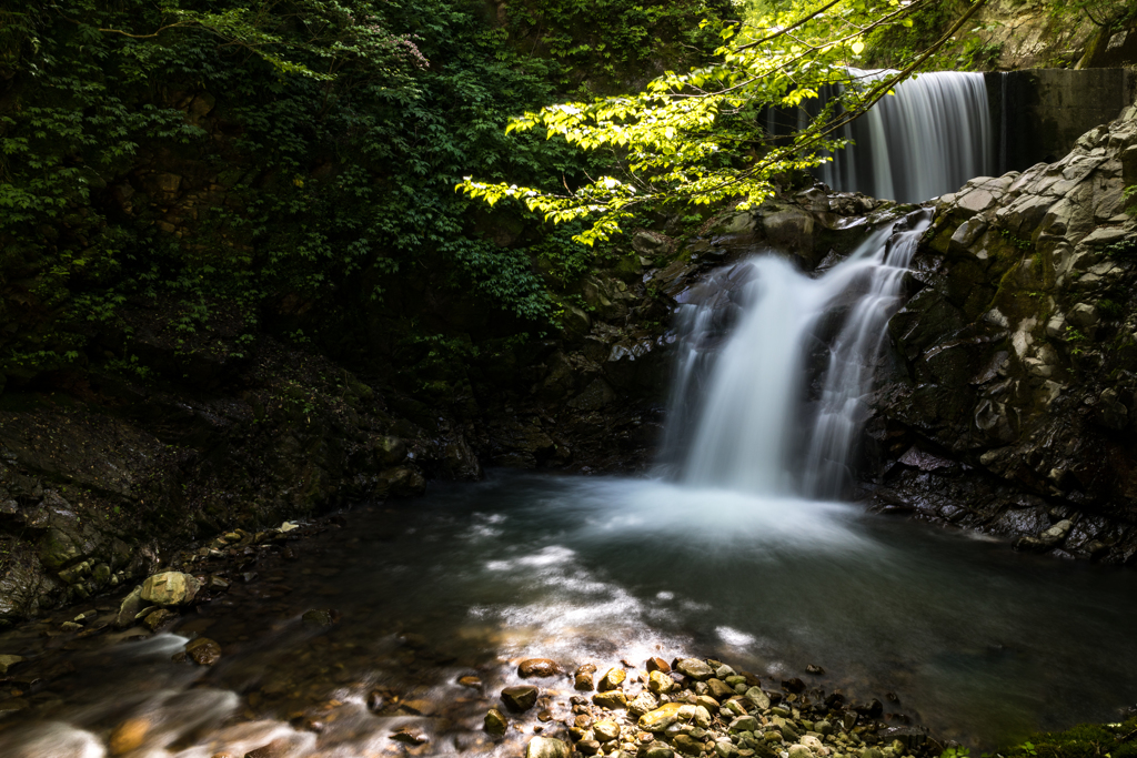 大山の鮎返りの滝