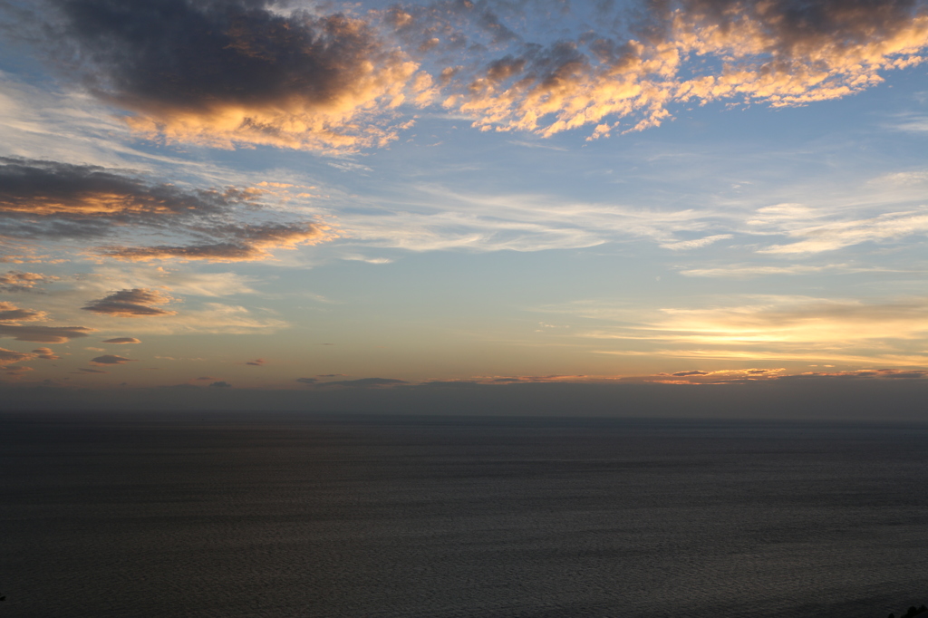 道の駅河野の夕景（2015/07/13）＝わた雲が染まる＝
