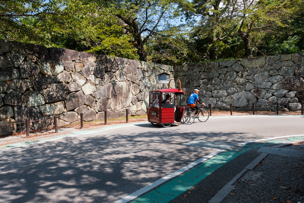 自転車タクシー（彦根城めぐりより）