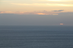 道の駅河野の夕景（2015/07/13）＝穏やかな若狭湾＝