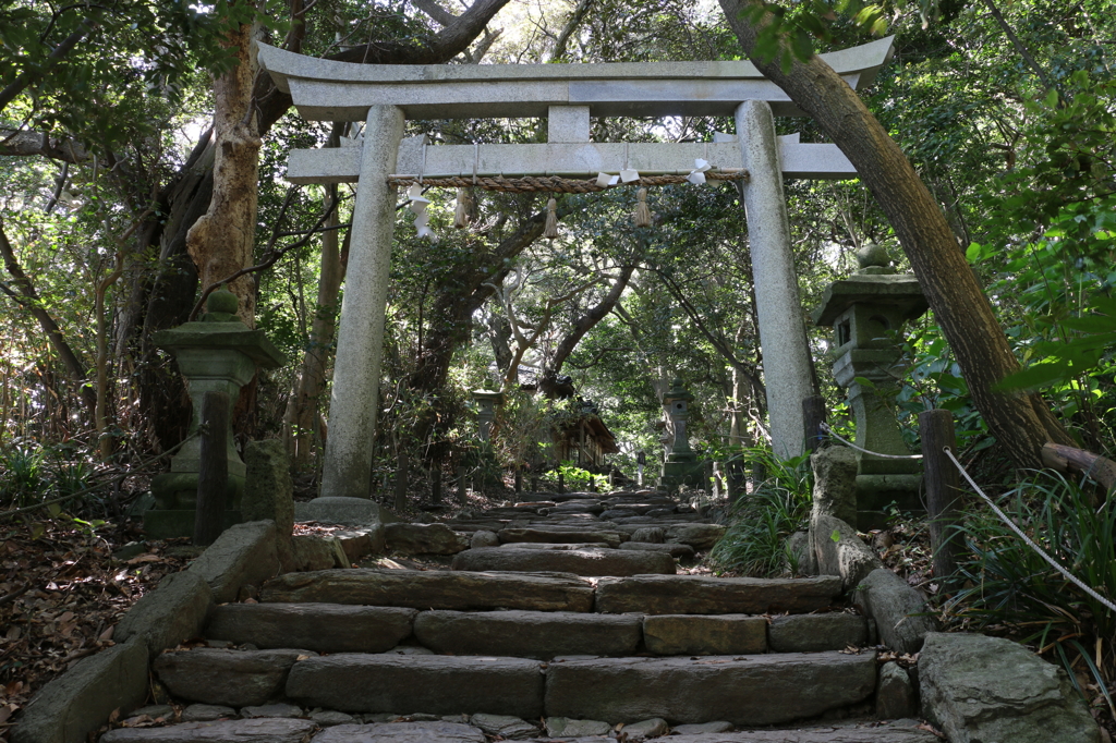 大湊神社鳥居（雄島・楽しい時計回り編）